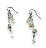Chain Drop Earrings-moonstone Gemstone - Janine Design