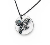 Crow Sterling Necklace - Janine Design