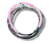 Crystal and Brass Bar Bracelets - Janine Design