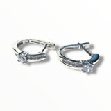Sterling CZ Hoops - Janine Design