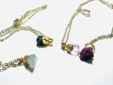 Raw Gemstone Necklace/ Affordable Gifts - Janine Design