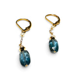 Kyanite Gold Filled Drop Earrings