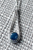 Kyanite Sterling Teardrop Necklace, Kyanite Necklace*