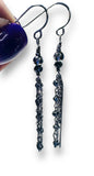 Chain Drop Earrings-hematite Gemstone