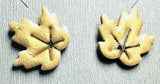 Fall Earrings Polymer Clay/ Pumpkin Earrings/ Leaf Earrings - Janine Design