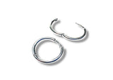 13mm Simple Round Hinged Hoop Huggie Earring
