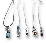 Garnet Tag Necklace*