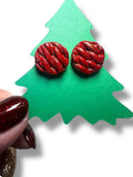 Winter Earrings/ Clay Earrings, Holiday Earrings/ Christmas Earrings- ON SALE only $8!