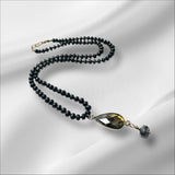 Beaded Pyrite and Labradorite Necklace