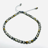 Adjustable Friendship Bracelet/Glass Friendship Bracelet 2-5 MM Bead Bracelet or Anklet - Janine Design