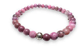 Gemstone Stretch Bracelet-Labradorite, agate, Calcite, Chalcedon - Janine Design