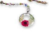 Pressed Flower Holiday Ornaments, Car Ornament, Decorations - Janine Design