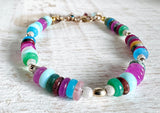 Gemstone Charm Bracelet - Janine Design