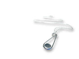 Kyanite Sterling Teardrop Necklace, Kyanite Necklace*