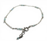 Dainty Larimar Gemstone Bracelet - Janine Design