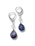 Drop Earrings-Fluorite Gemstone - Janine Design