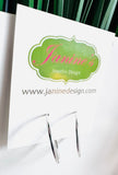 Simple Silver Hoops* - Janine Design