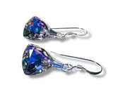 Color Changing Teardrop Beads/ Crystal Dangle Earrings