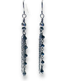 Chain Drop Earrings-hematite Gemstone