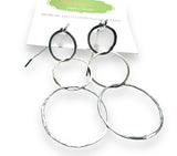 Triple Circle Earrings - Janine Design