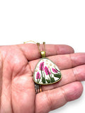 Polymer Clay Floral Sculpted Necklace - Janine Design