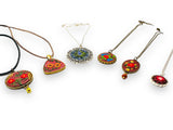 Polymer Clay Floral Sculpted Necklace - Janine Design