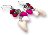 Cascading Valentines Earrings- Heart Earrings - Janine Design