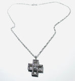 CZ Cross Necklace - Janine Design