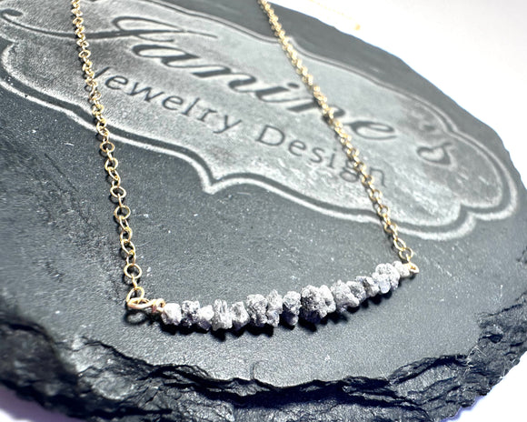 Rough Diamond Bead Necklace* - Janine Design