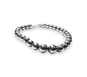 Sterling Silver Beaded Bracelet - Janine Design