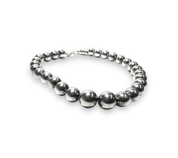Sterling Silver Beaded Bracelet - Janine Design