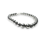 Sterling Silver Beaded Bracelet - Janine Design