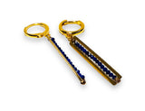 Gemstone Bar Earrings - Janine Design