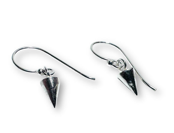 Tiny silver Spike Earrings* - Janine Design
