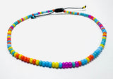 Summer Vibe Beaded Bracelet / Colorful Adjustable Bracelet - Janine Design