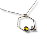 Bee Necklace/Gemstone Necklace