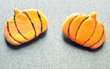 Fall Earrings Polymer Clay/ Pumpkin Earrings/ Leaf Earrings - Janine Design