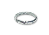 Silver Band, Hammered Silver Band Ring, Silver Texture Ring, Silver Ring/Simple Stacking Ring