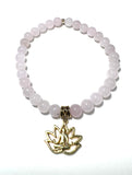 Lotus Gemstone Stretch Bracelet