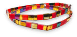 Tila Bead Bracelet/ Flat Stretch Bracelet/Assorted Colors - Janine Design