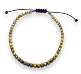 Adjustable Friendship Bracelet/Glass Friendship Bracelet 2-5 MM Bead Bracelet or Anklet - Janine Design