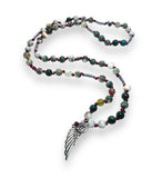 Angel Wing Gemstone Necklace - Janine Design