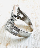 Cubic Zirconia 1920’s Style Statement Ring - Janine Design