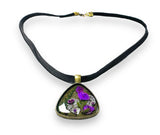 Real Flower Necklace/Resin Flower Necklace - Janine Design