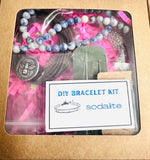 Single Wrap Bracelet Kit-DIY kit, Gemstone Bracelet Beading Kit, Beading Kit, DIY - Janine Design
