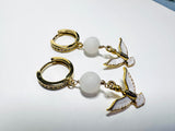 White Bird Earrings
