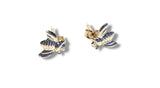 Tiny Bee Earrings/Gold Fill Studs