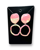 Clay Circle Earrings - Janine Design