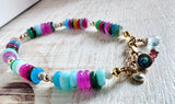 Gemstone Charm Bracelet - Janine Design