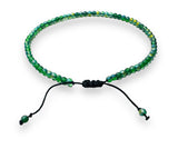 Adjustable Friendship Bracelet/Glass Friendship Bracelet 2-5 MM Bead Bracelet or Anklet - Janine Design